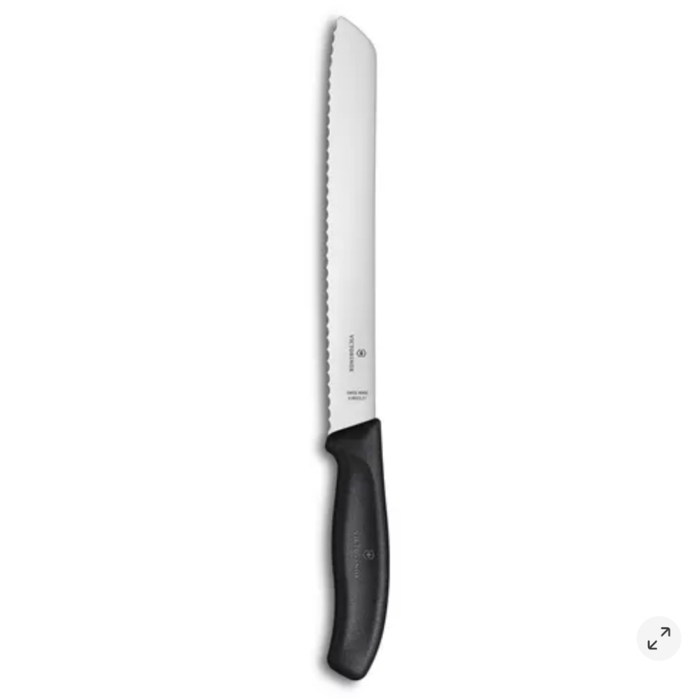 ❤️BUY 2 GET 1 FREE  Victorinox Black-Handled Swiss Classic Bread Knife